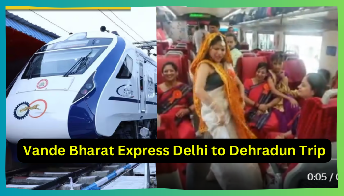 Vande Bharat Express Delhi to Dehradun Trip: देहरादून से दिल्ली के बीच चलने वाली वंदे भारत एक्सप्रेस का लोगों में है अजब उत्साह,  पहले दिन ट्रेन के अंदर नाच गाकर किया ख़ुशी का इज़हार