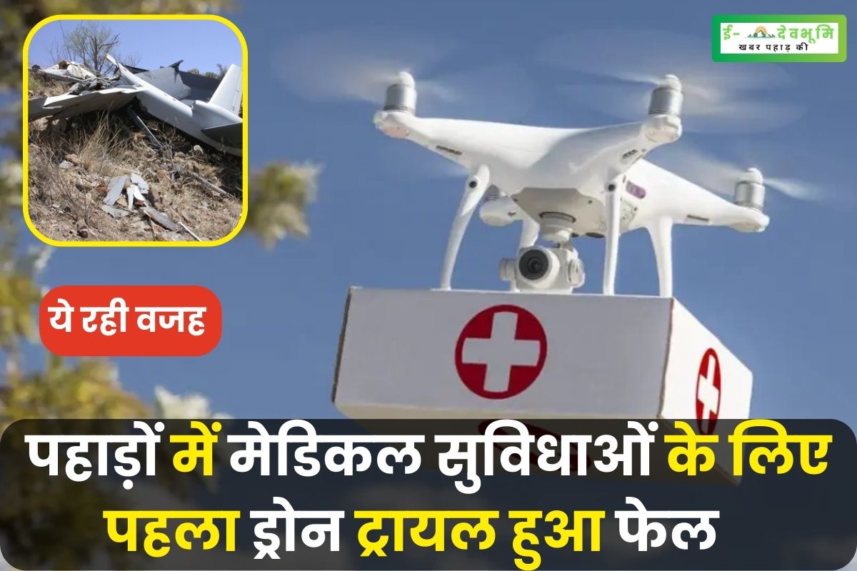 First drone trial failed for medical facilities in mountains
