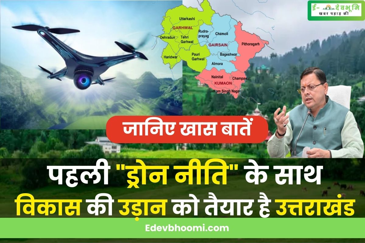 Uttarakhand is ready for the flight of development with the first drone policy